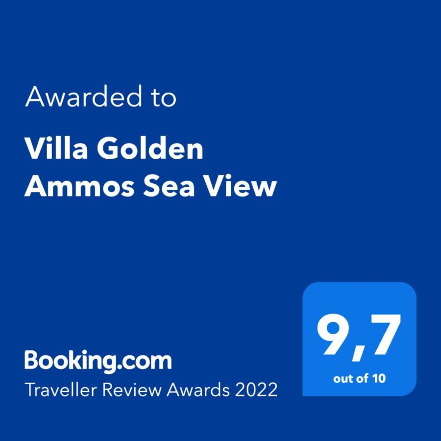 Villa Golden Ammos Sea View Каламаки Екстериор снимка